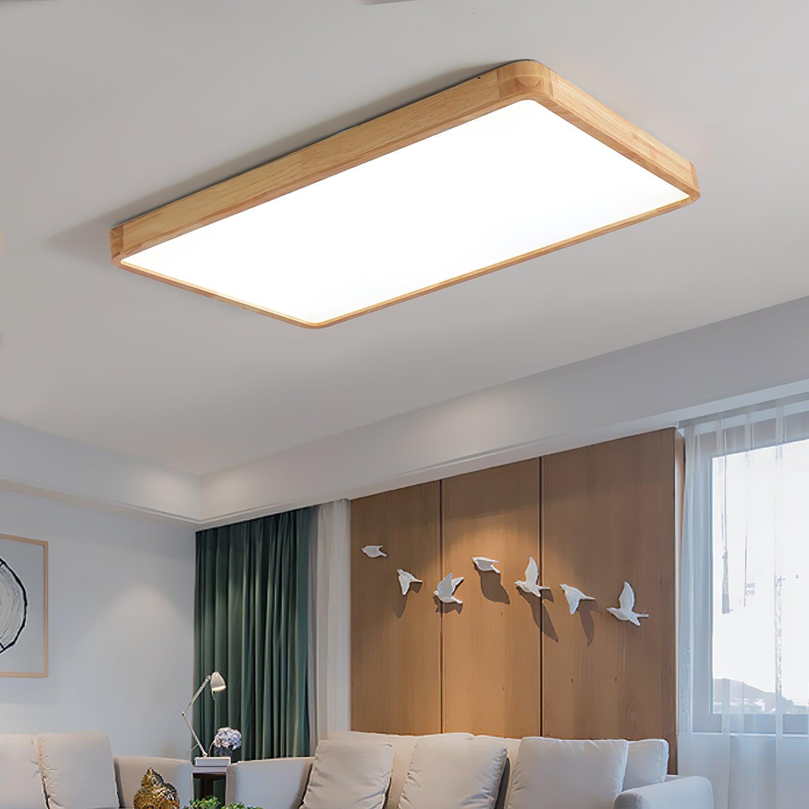 Hano træ geometrisk loftslampe | Fioriscas
