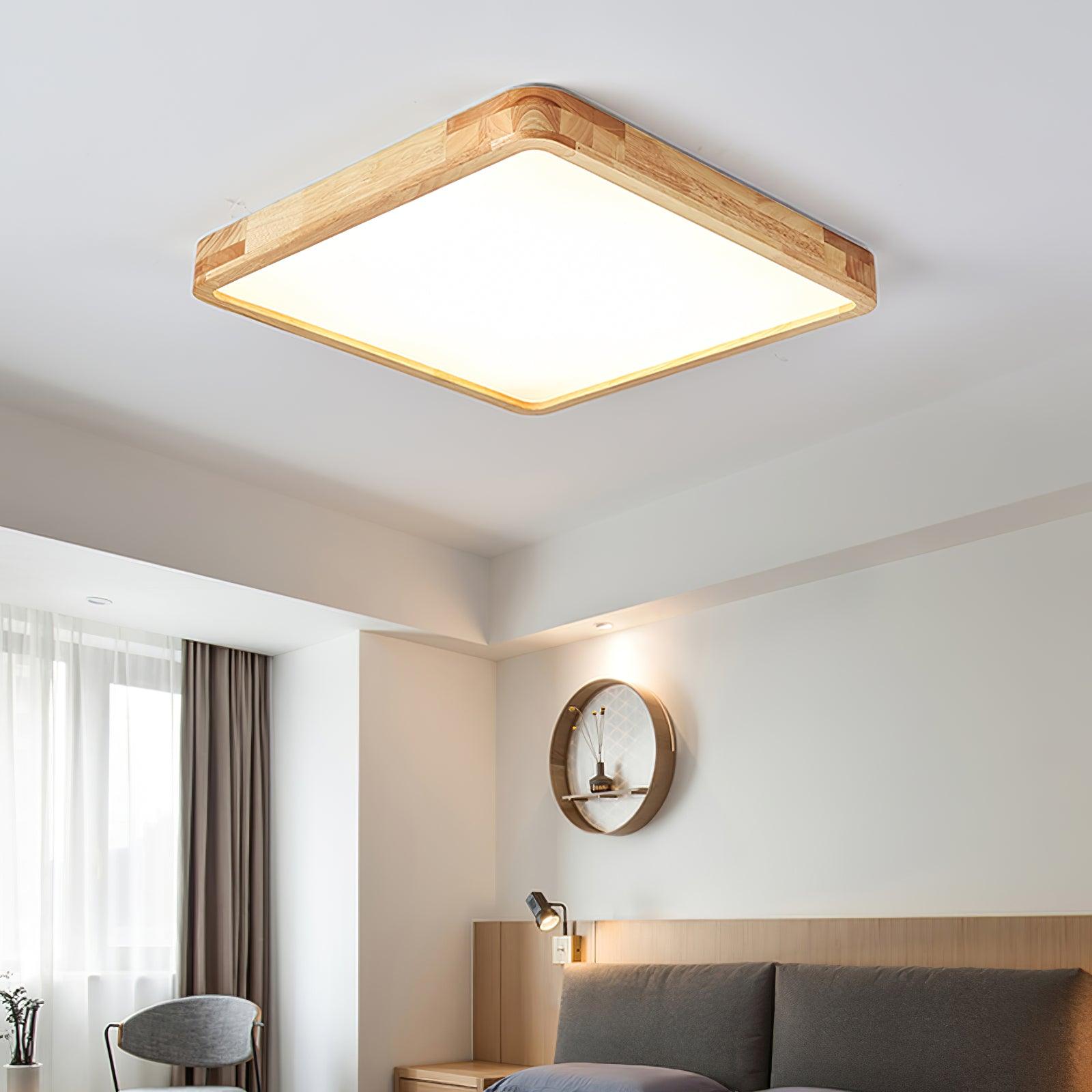 Hano træ geometrisk loftslampe | Fioriscas