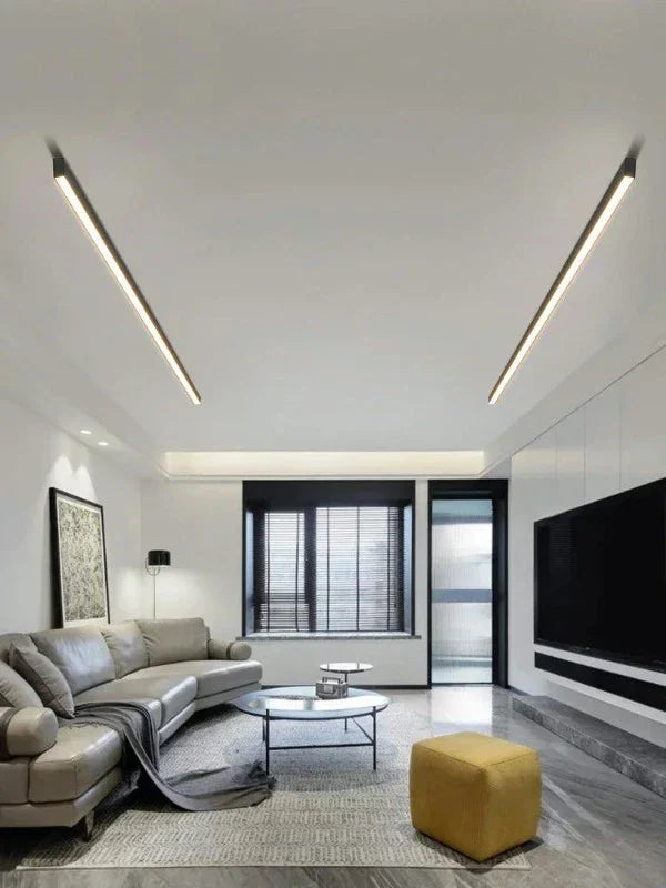 AeroLux EcoCeiling LED-loftlampe med indbygget montering, 6 størrelser, 2 farver