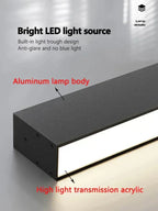 AeroLux EcoCeiling LED-loftlampe med indbygget montering, 6 størrelser, 2 farver