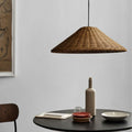 Muto Vintage käsintehty LED-rattan-riippuvalaisin olohuoneeseen | Fioriscas