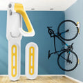 Portabiciclette da parete in metallo con design a gancio per garage
