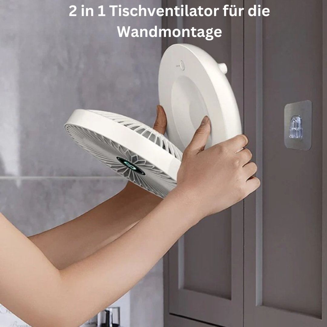 Ventilatore USB pieghevole da parete, raffreddamento personale ultra-silenzioso