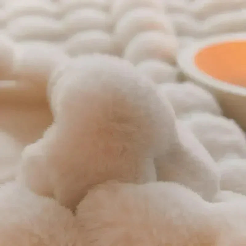 LumenWeave Plush Wool Throw Blanket, Soft Cozy Warmth, 5 Colors