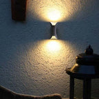 Lampada da parete curva per esterni, applique LED Arcora, cablata IP65