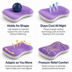 GelCerv Cooling Neck Pillow With TPE Adaptive Support