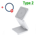 3-in-1 Magnetic Wireless Charging Stand for iPhone, AirPods, and Apple Watch