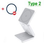 3-in-1 Magnetic Wireless Charging Stand for iPhone, AirPods, and Apple Watch