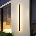 Applique murale noire élégante, luminaire LED Nyx pour murs extérieurs