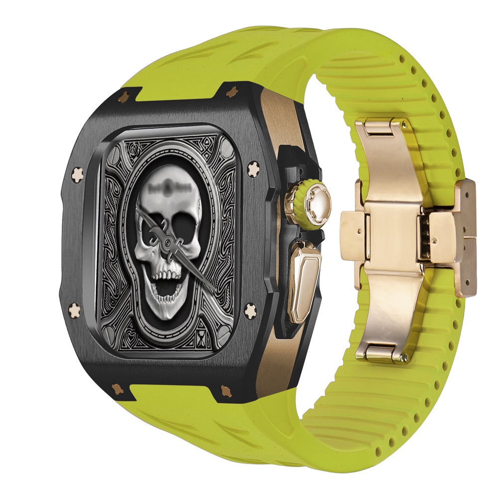 ערכת נרתיק AstraGuard ל-Apple Watch Ultra, מעטפת טיטניום עם רצועת גומי פלואורי