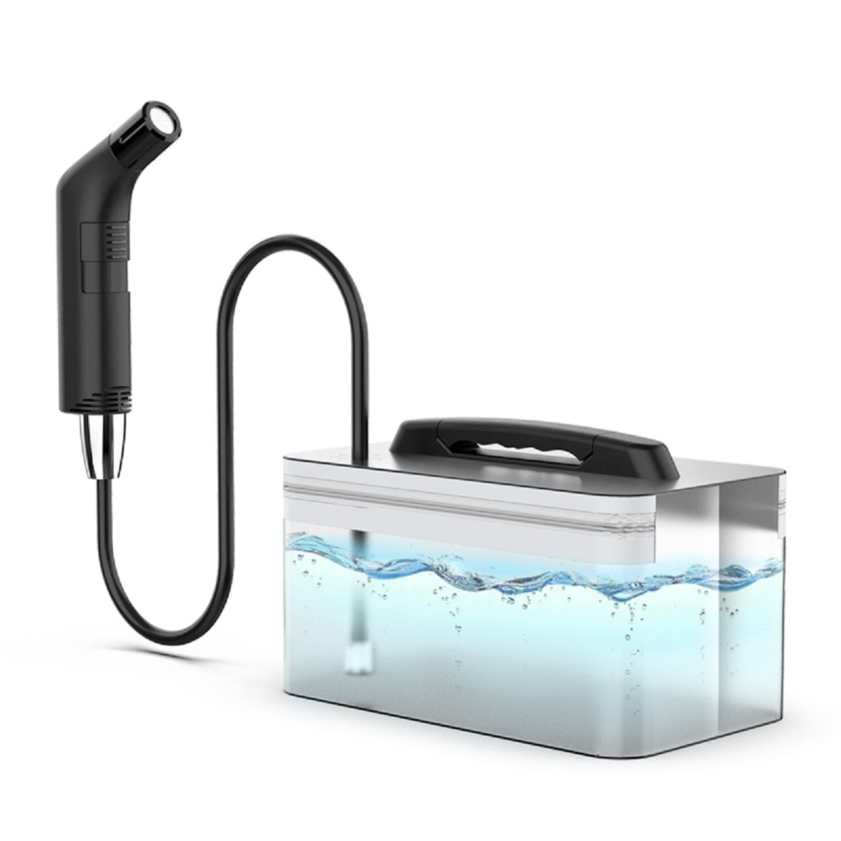Compacte elektrische reisbidet met oplaadbare batterij en dubbele druk