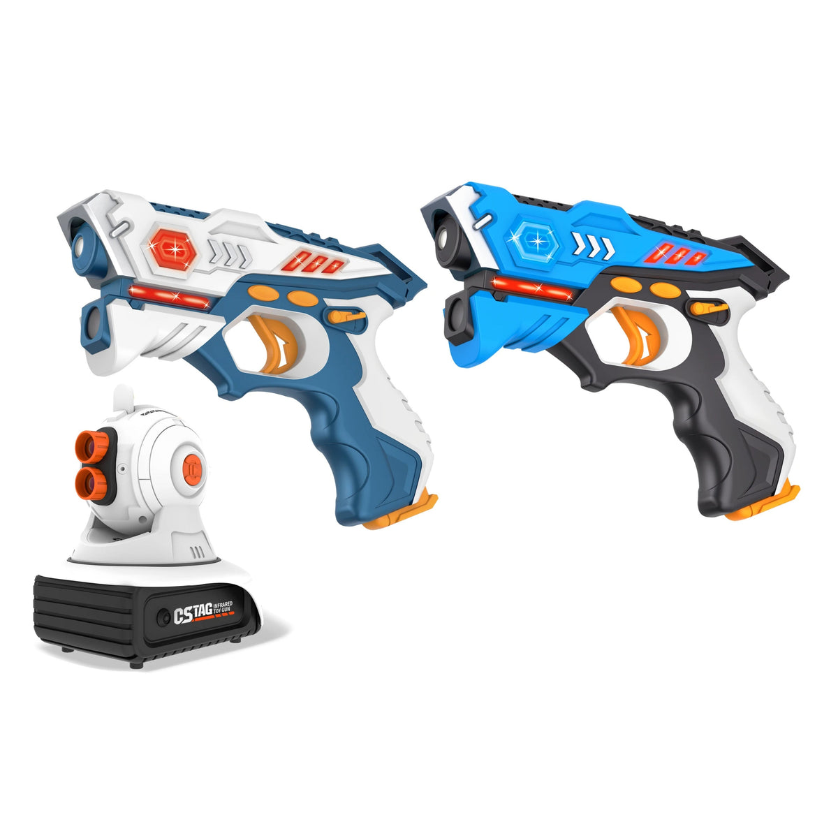 Infrarot-Lasertag-Set mit Projektor – Zielspiel für drinnen und draußen | Fioriscas
