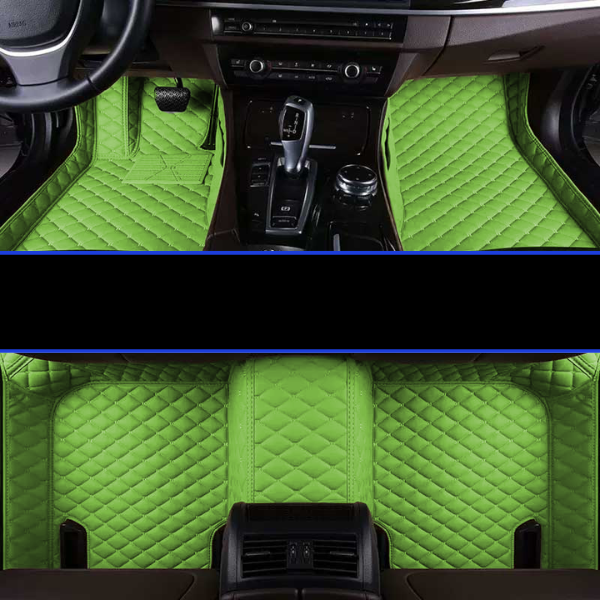 Car & SUV Floor Mats, Vegan Leather with Memory Foam Cushioning