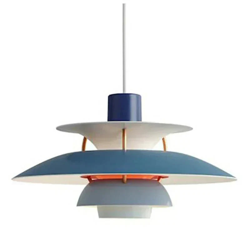 Lampa wisząca LED Morandi z wielokolorowym metalowym kloszem do salonu | Fioriscas