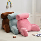 Backrest Reading Pillow With Armrests And Adjustable Headrest