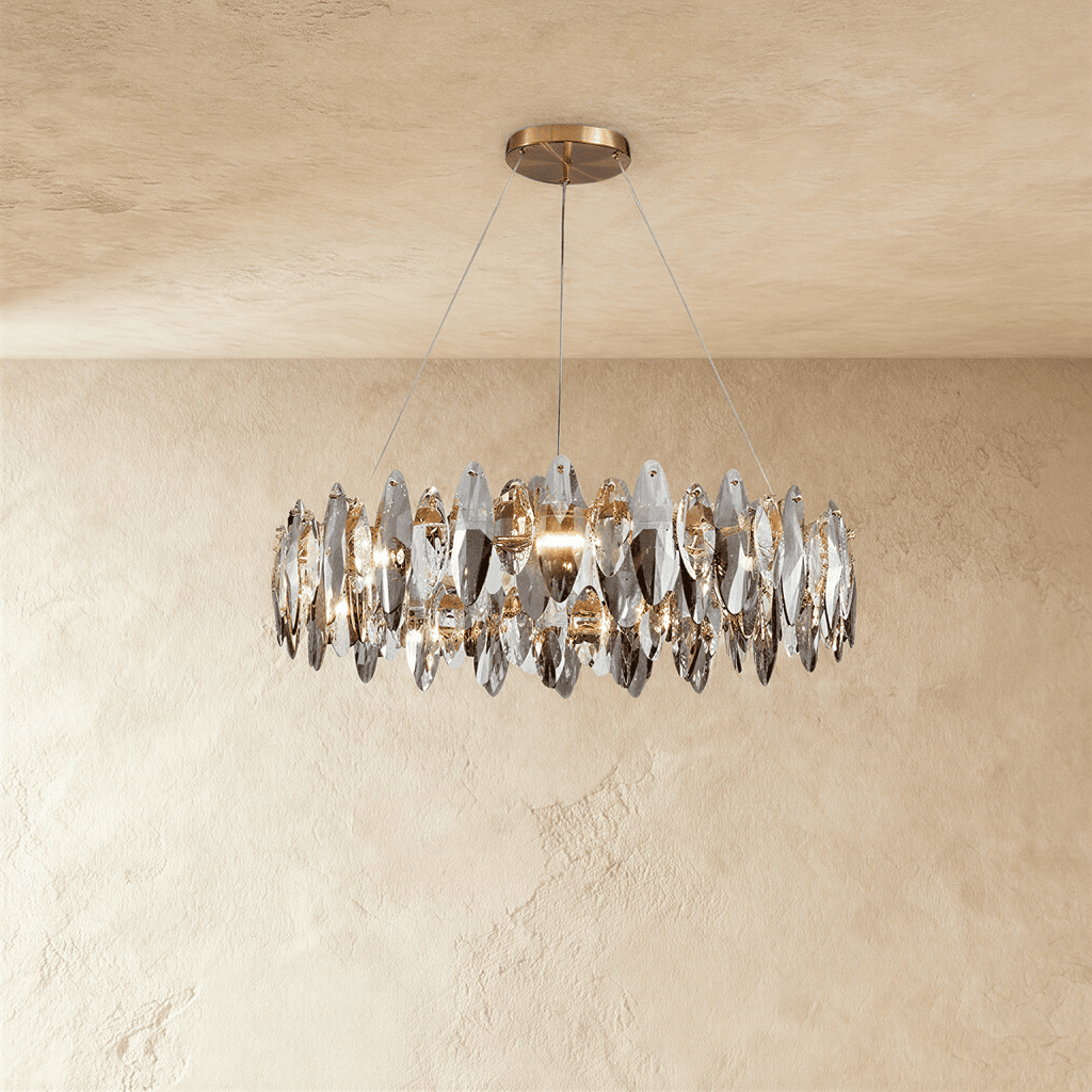 Lumina kristallen cascade kroonluchter voor glamoureuze woonruimtes