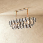 Lumina kristallen cascade kroonluchter voor glamoureuze woonruimtes