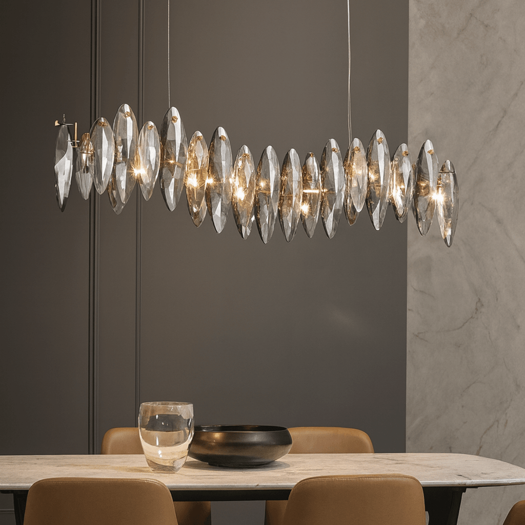 Lumina kristallen cascade kroonluchter voor glamoureuze woonruimtes
