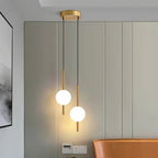 Marven Glass Sphere Pendant Light, Nordic-Inspired Design