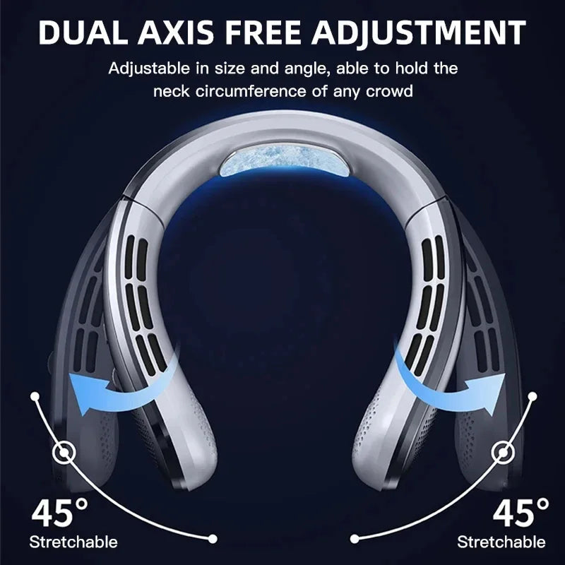 VeyraCool Flex 100 Neck Fan, Bladeless Wearable Cooling, 8000mAh