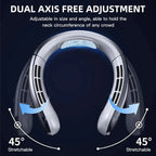 VeyraCool Flex 100 Neck Fan, Bladeless Wearable Cooling, 8000mAh