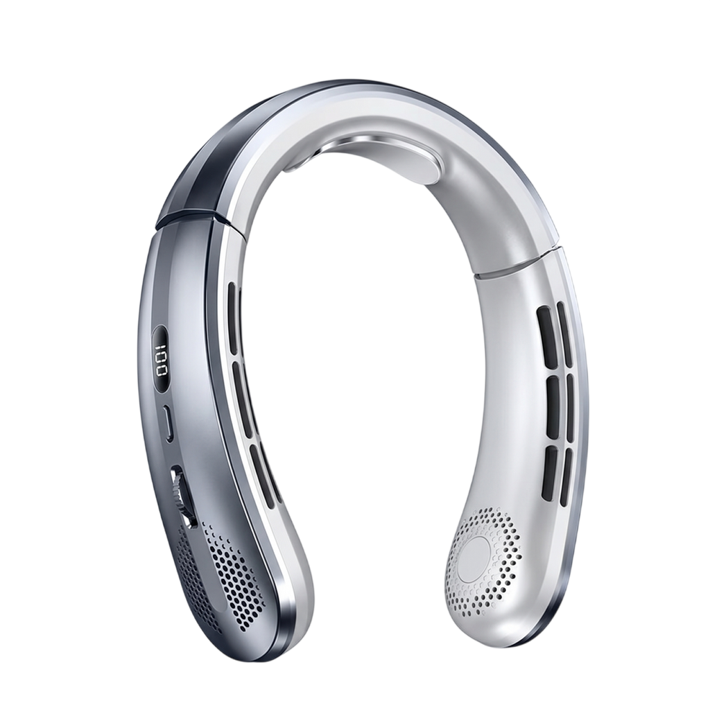 VeyraCool Flex 100 Neck Fan, Bladeless Wearable Cooling, 8000mAh