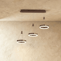 Lampadario rotondo Aitu Nova, luce da soffitto a risparmio energetico per soggiorni moderni