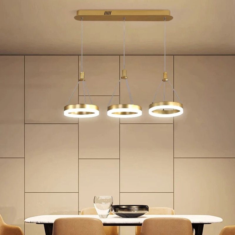 Lampadario rotondo Aitu Nova, luce da soffitto a risparmio energetico per soggiorni moderni
