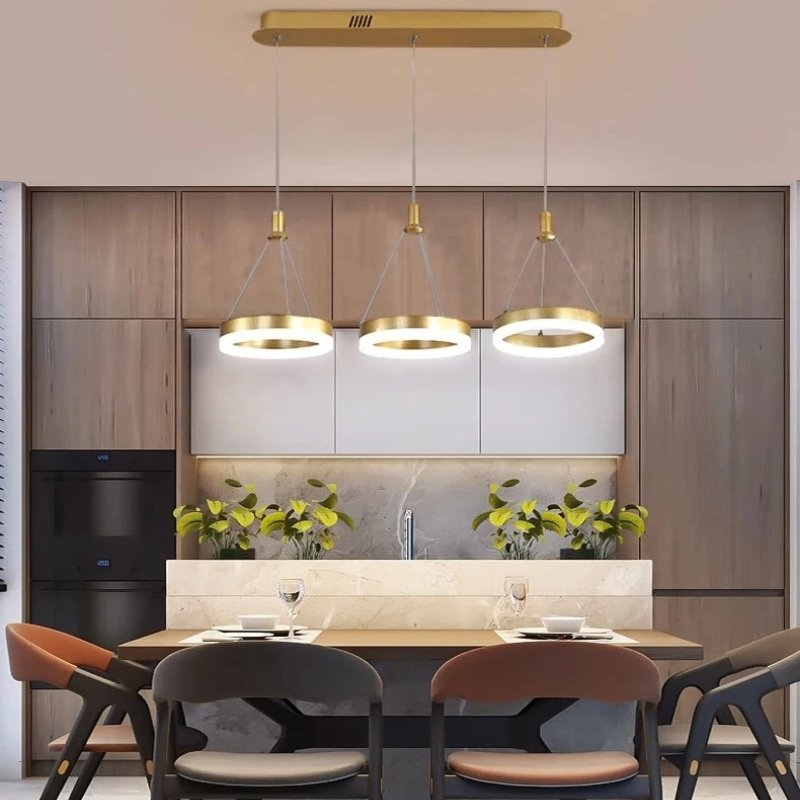 Lampadario rotondo Aitu Nova, luce da soffitto a risparmio energetico per soggiorni moderni