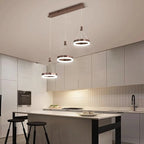 Lampadario rotondo Aitu Nova, luce da soffitto a risparmio energetico per soggiorni moderni