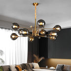 Luxusní skleněný lustr Lumora pro elegantní obytné prostory
