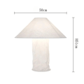 Kairo Metal Table Lamp With Paper Shade, Modern E27 Design