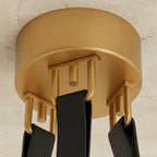AuroraHalo Levitating Alabaster Pendant Light With Leather Straps