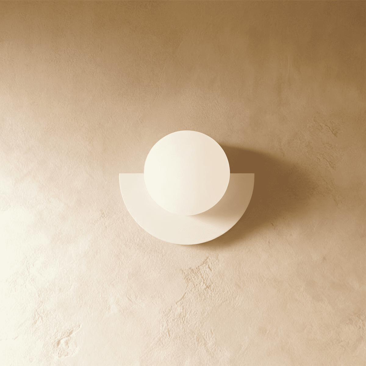 Lumenorb modern glasbollvägglampa med slät metallfinish