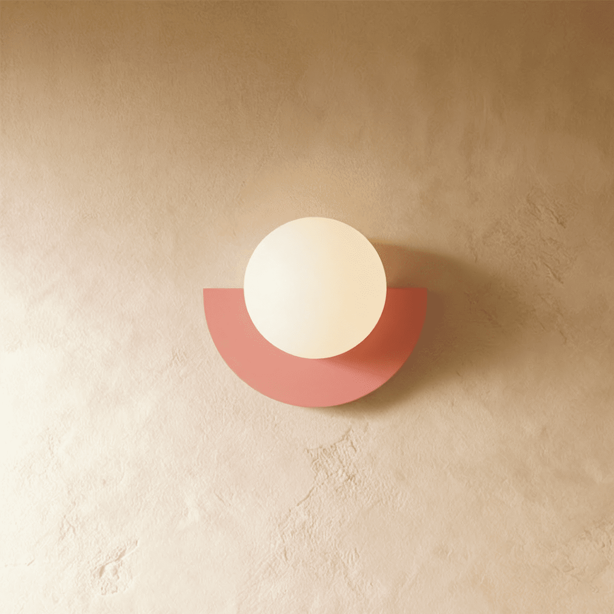 Lumenorb modern glasbollvägglampa med slät metallfinish