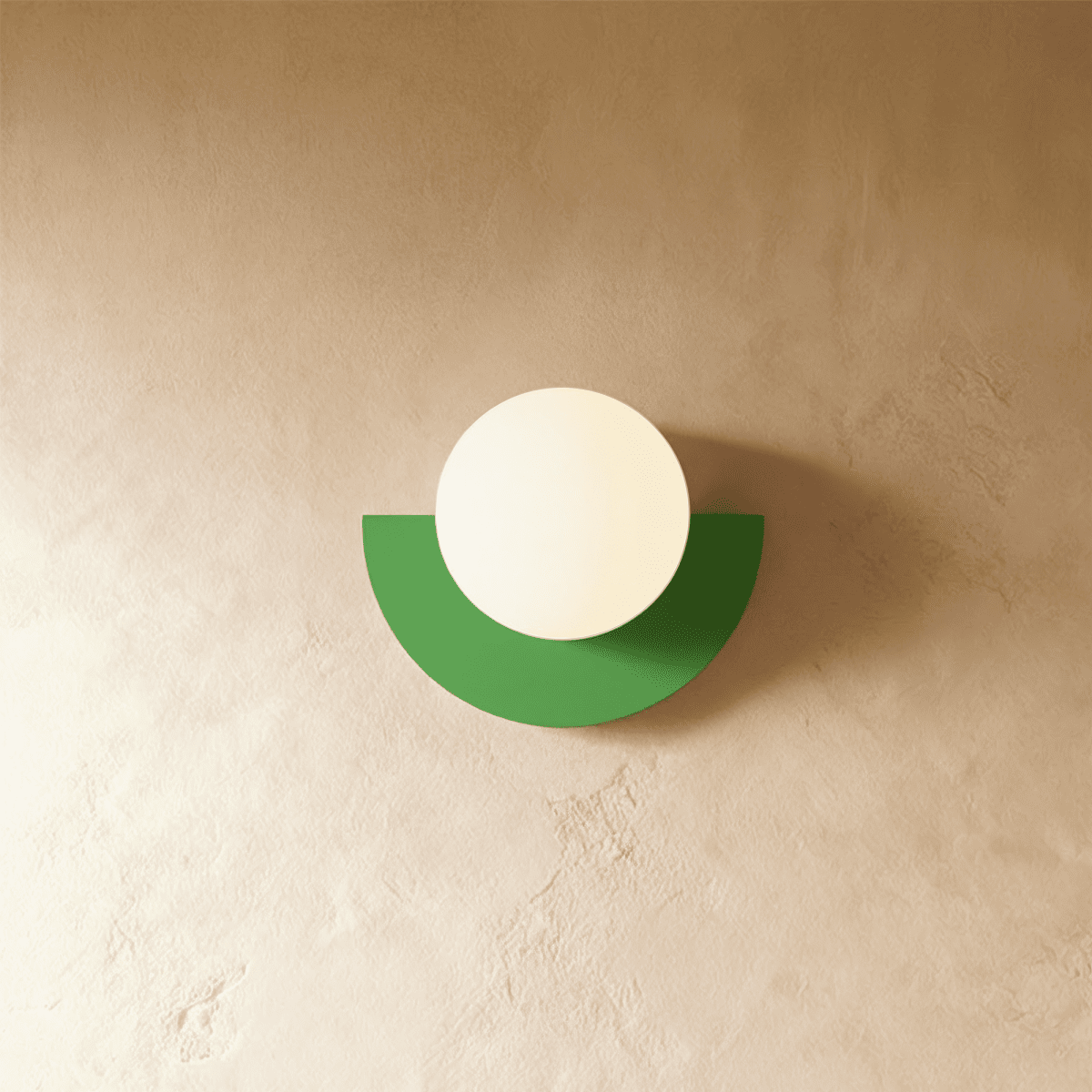 Lumenorb modern glasbollvägglampa med slät metallfinish