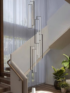 Aldarj Loftline LED Rectangular Staircase Chandelier