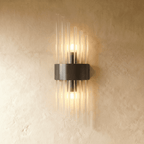 Nástěnná lampa Aurora Crystal Prism z nerezové oceli s jemným LED světlem