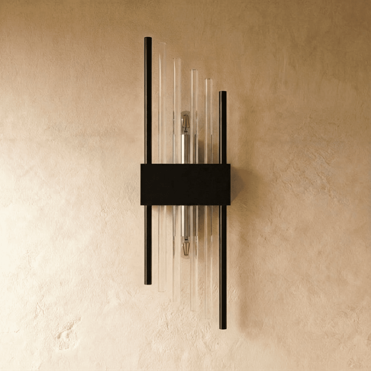 Nástěnná lampa Aurora Crystal Prism z nerezové oceli s jemným LED světlem