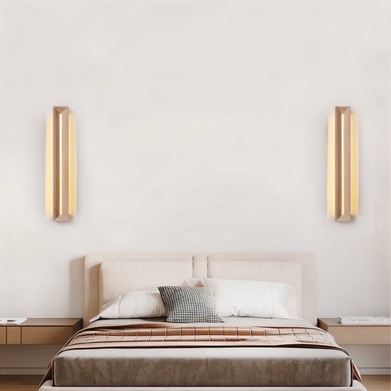 Aurelia Travertine Integrated LED Wall Lamp For Minimalist Interiors