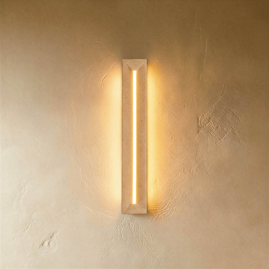 Aurelia Travertine Integrated LED Wall Lamp For Minimalist Interiors