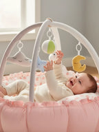 Convertible Baby Play Gym With Sensory Arch & Play Mat