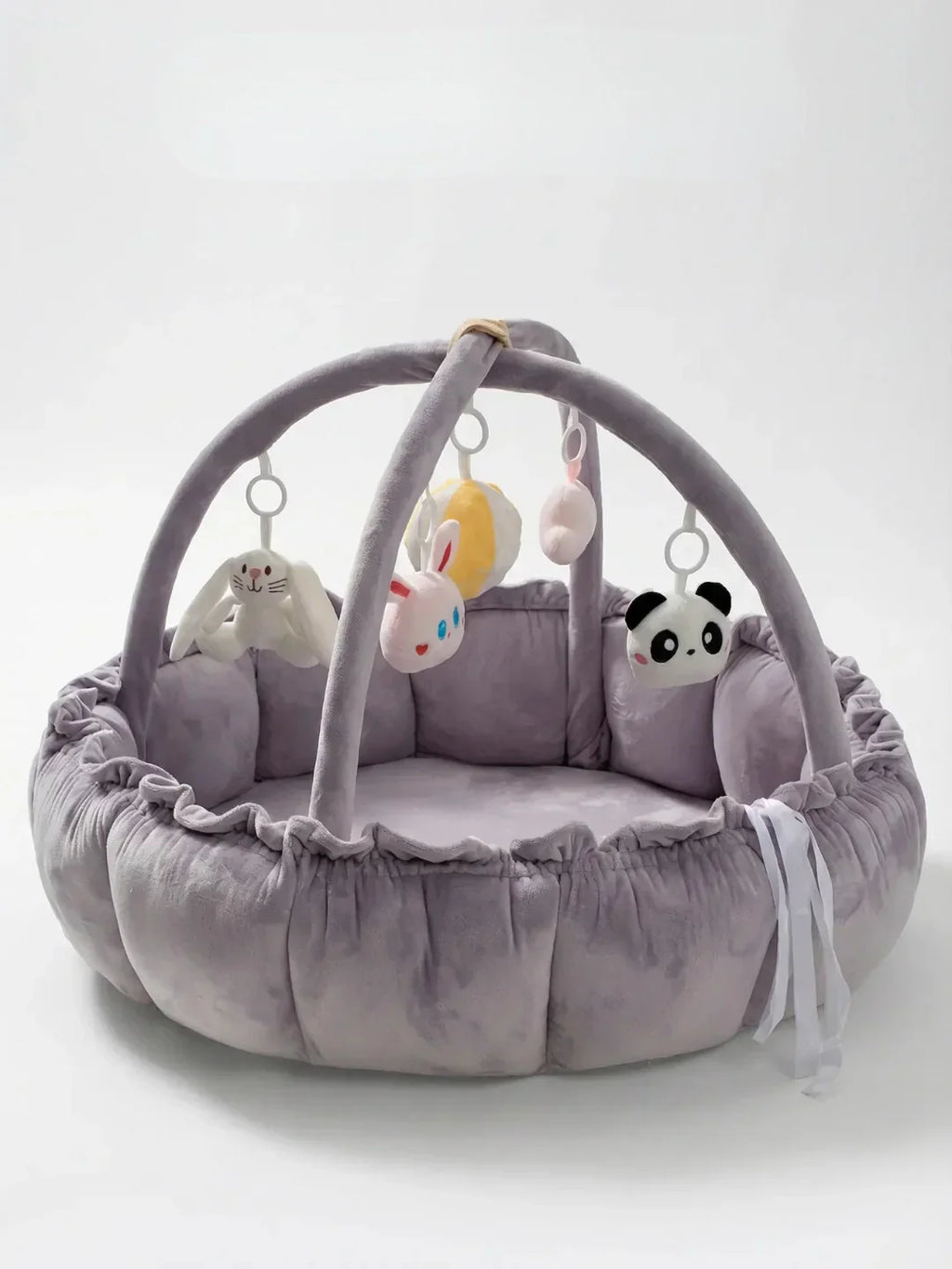 Convertible Baby Play Gym With Sensory Arch & Play Mat