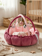 Convertible Baby Play Gym With Sensory Arch & Play Mat