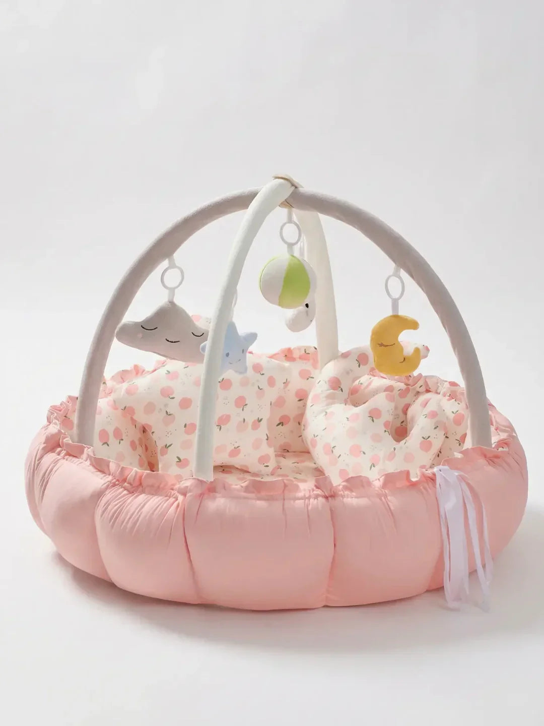 Convertible Baby Play Gym With Sensory Arch & Play Mat