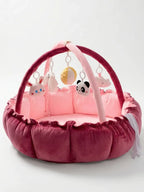 Convertible Baby Play Gym With Sensory Arch & Play Mat