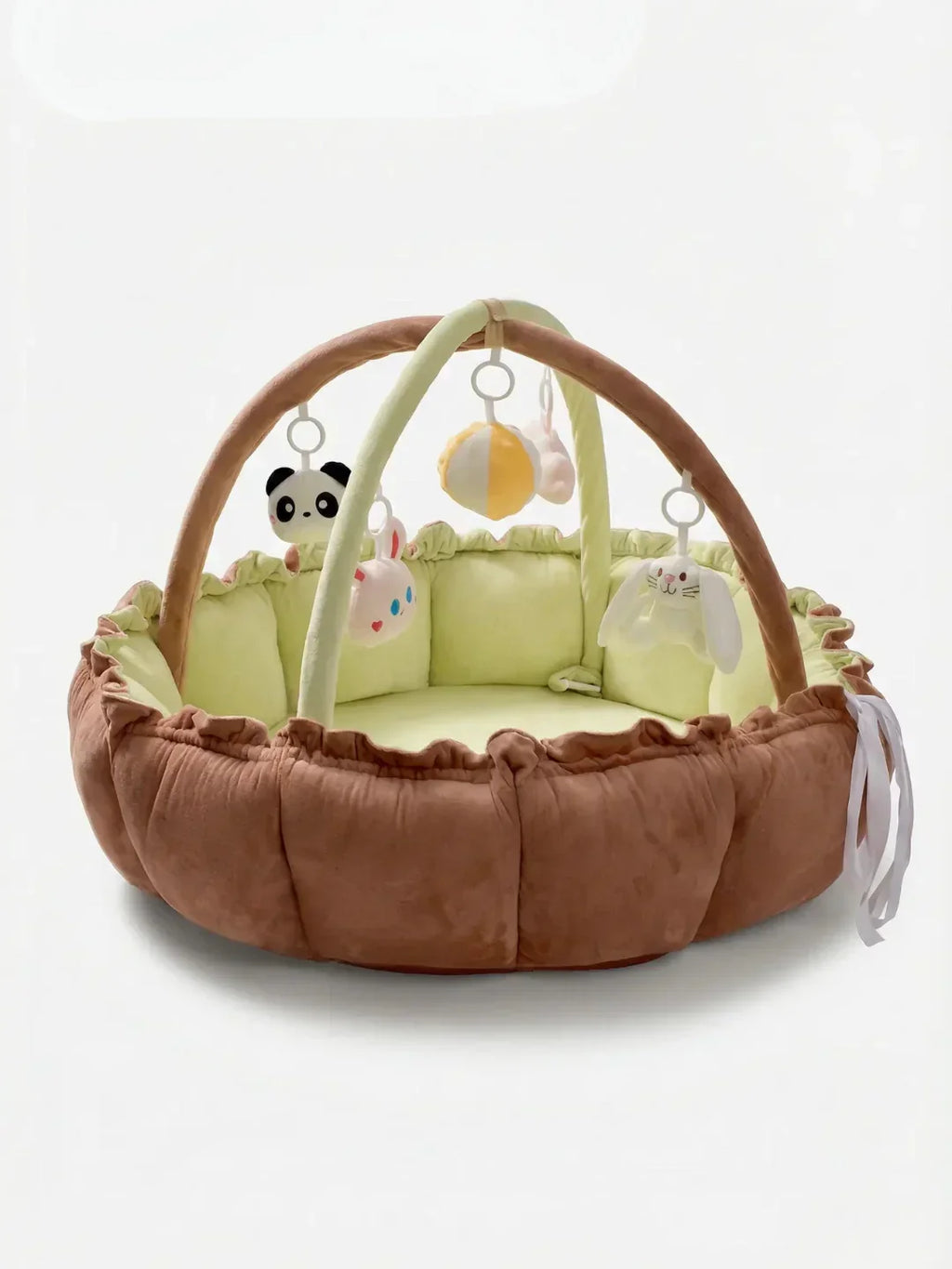 Convertible Baby Play Gym With Sensory Arch & Play Mat