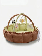 Convertible Baby Play Gym With Sensory Arch & Play Mat