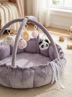 Convertible Baby Play Gym With Sensory Arch & Play Mat