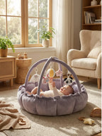 Convertible Baby Play Gym With Sensory Arch & Play Mat